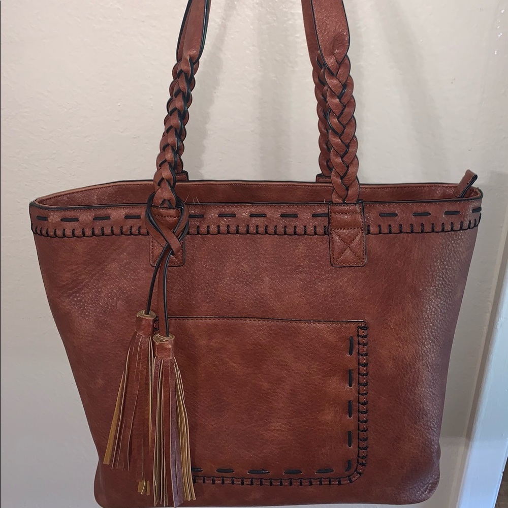 Leather conceal carry purse